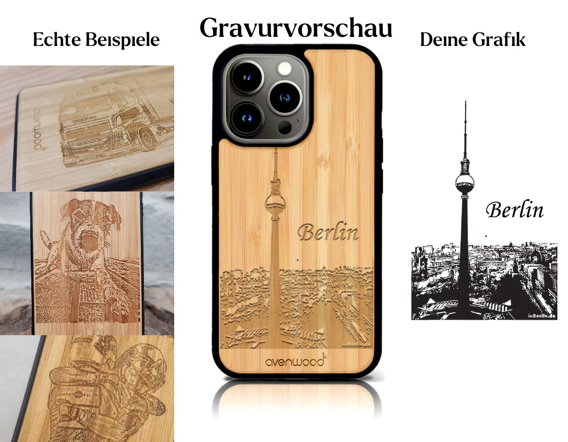 INDIVIDUEL iPhone 15 Pro bambou plastique